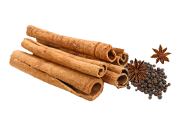 Group of Cinnamon, Black Pepper and Star Anise